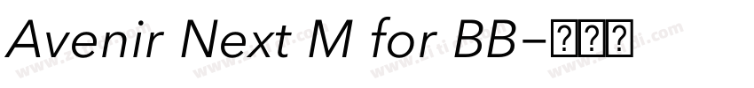 Avenir Next M for BB字体转换 Avenir Next M for BB字体转换